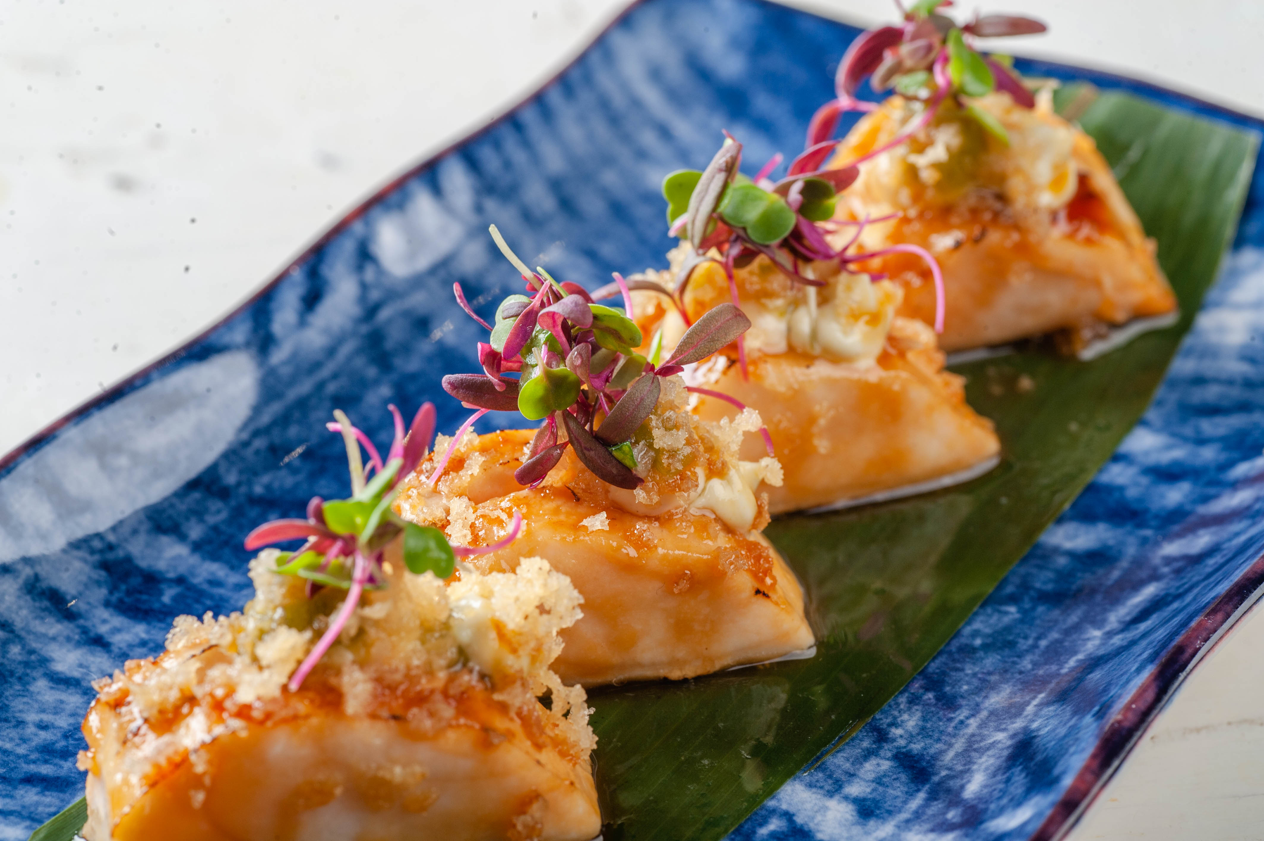 Карпаччо из масляной рыбы с трюфелем